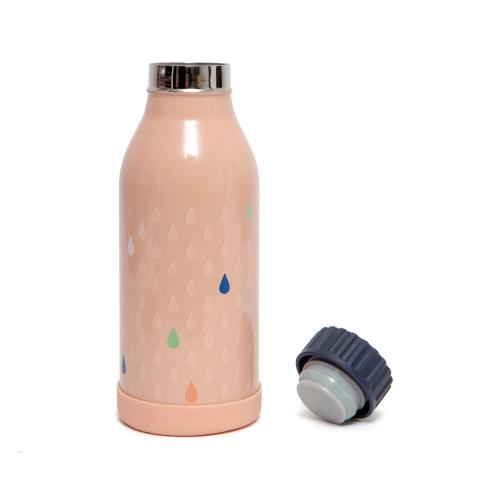 Trinkflasche Edelstahl Petit Monkey rosa peach bei your little kingdom